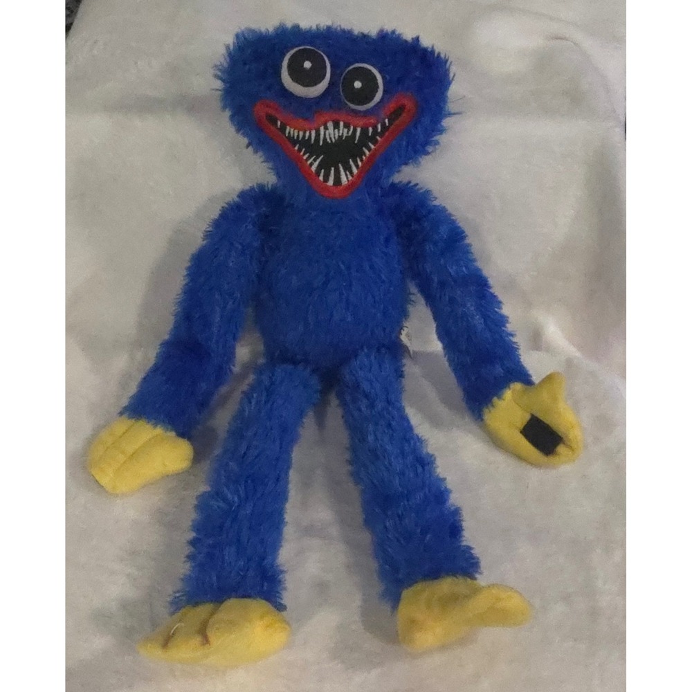 Poppy Playtime Huggy Wuggy Blue Plush 16 Inch Horror Game Stuffed Toy